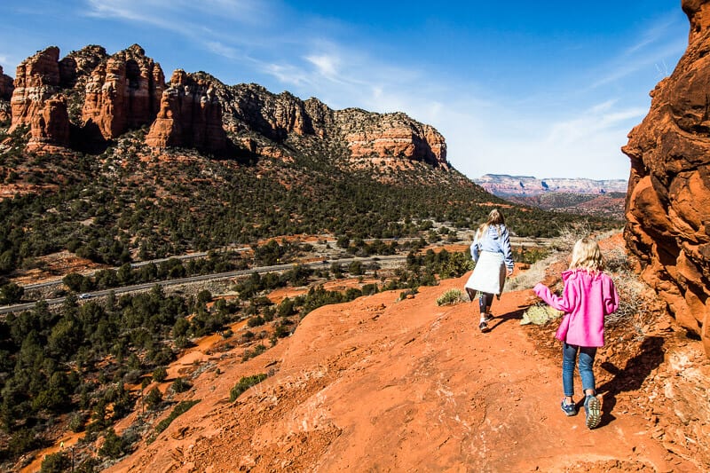 people in a canyon