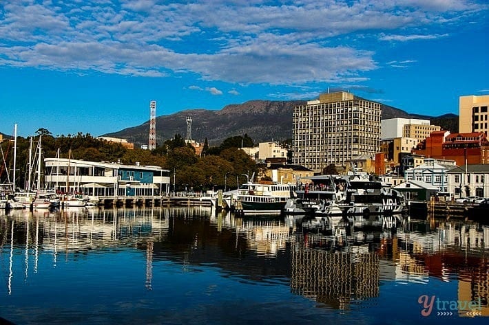 boats on hobart harbour